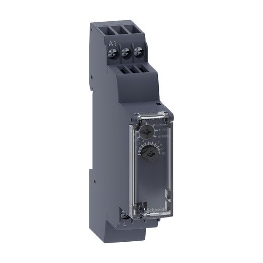 RE17LAMW – Schneider Electric on-delay timing relay – 1 s..100 h – 24..240 V AC/DC – solid state output — SCHNEIDER