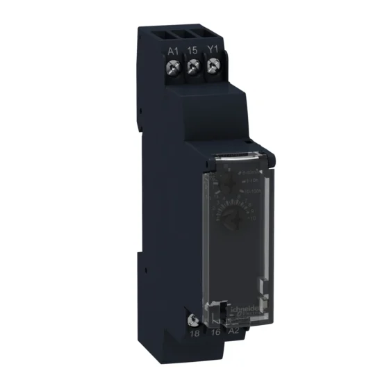 RE17RAMU – Schneider Electric on-delay timing relay – 1 s..100 h – 24..240 V AC – 1 OC — SCHNEIDER