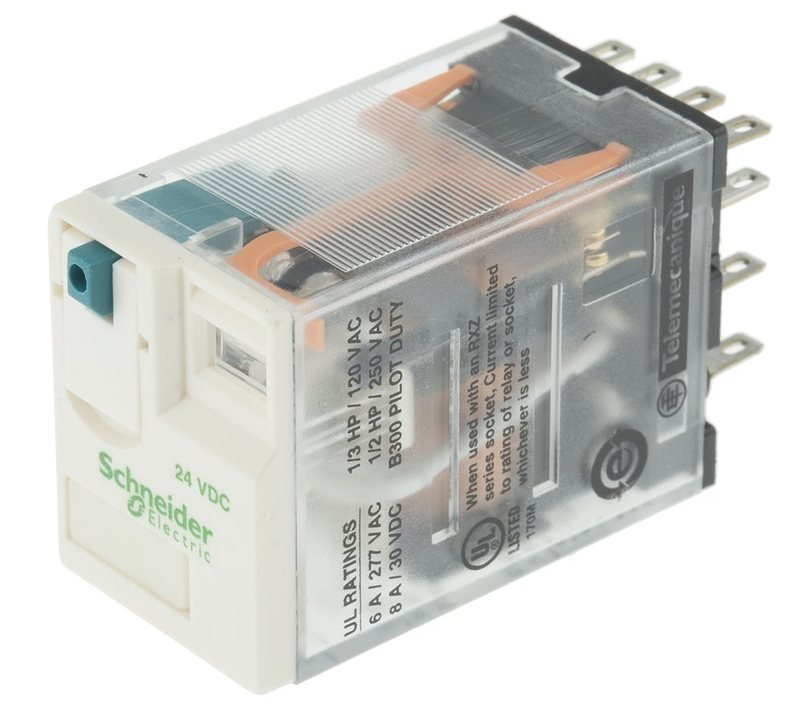 Relay with Base 24V DC – RXM4ABIBD