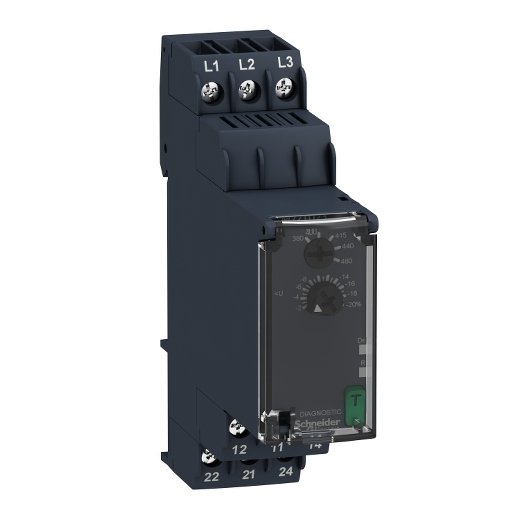 RM22TU23 – Schneider Electric three-Phase Undervoltage control relay 380…480Vac, 2 C/O — SCHNEIDER
