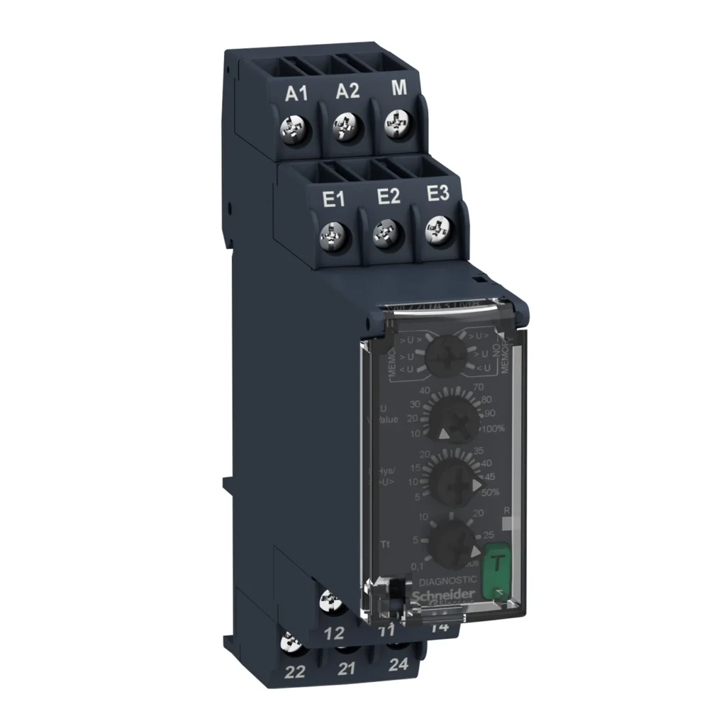 RM22UA32MR – Schneider Electric Voltage control relay 1V…100Vac/dc, 2 C/O — SCHNEIDER