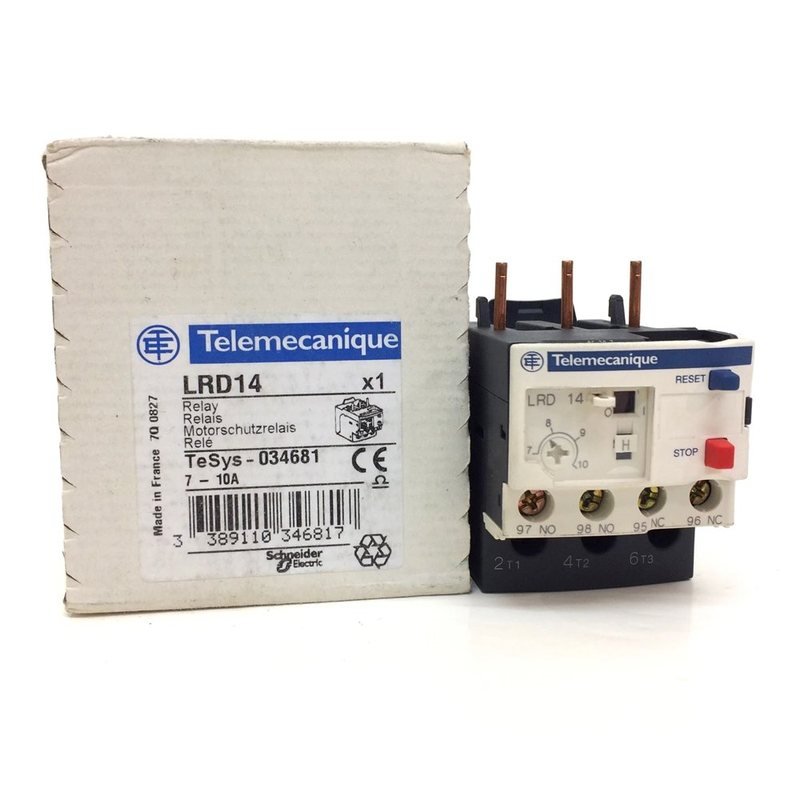 Schneider Electric 10A-LRD14 Overload Relay 7A — SCHNEIDER