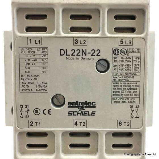 Schneider Electric DL22N-22 Contactor, Schiele — SCHNEIDER