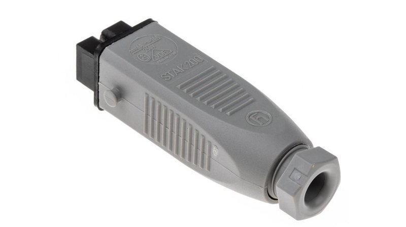 Schneider Electric ST1P54 Stak 200 Hirschmann Black Grey Cable — SCHNEIDER