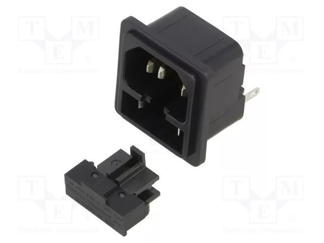 SCHURTER 4304.4025 Connector AC Supply 10A 250VAC — SCHURTER