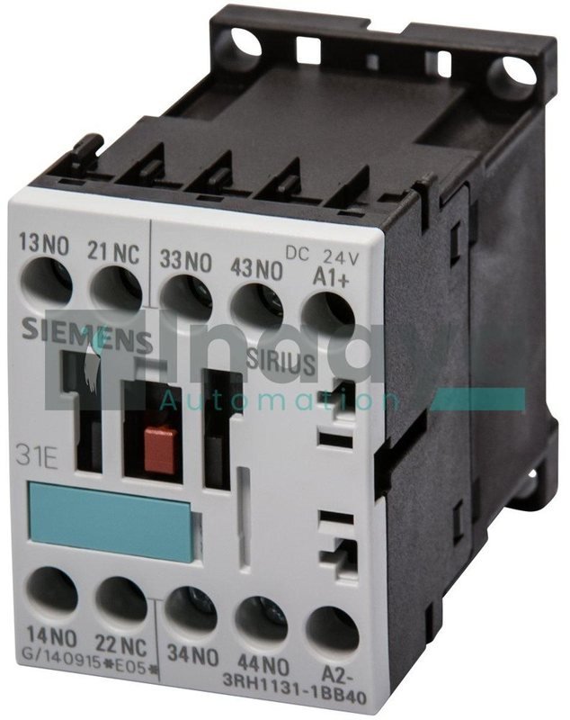 Siemens 3RH1131-1BB40 Contactor Relay 24VDC — SIEMENS
