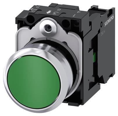 Siemens 3SU1150-0AB40-1BA0 Push Button — SIEMENS