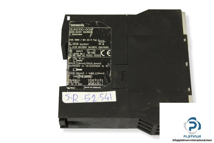 Siemens 3UN2-100-0CN7 — SIEMENS