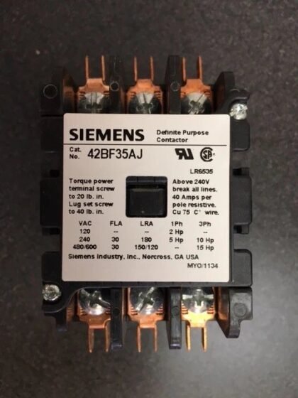 Siemens 42BF35AJ Contactor — SIEMENS