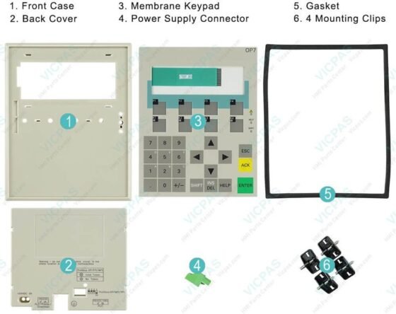 Siemens 6AV3 607-1JC30-0AX1 Membrane Keypad Switch Keyboard — SIEMENS