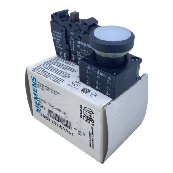 Siemens AUZ-1NO+1NC MCB:B6, SP 230/400VAC PN 5SY4106-6 — SIEMENS