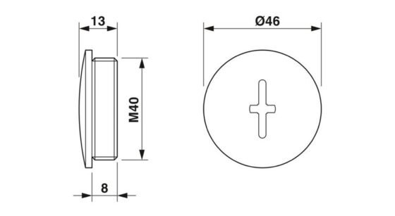 SPM4012B Beisit N Nyon Screw Plug M40