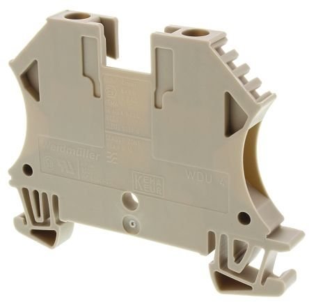 Weidmüller 4MM Terminal Block, Wdu 4, PN 1021000000 — WEIDMÜLLER