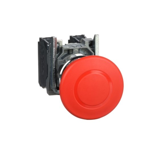XB4BT845 – Schneider Electric Emergency stop switching off, metal, red mushroom, Ø40, Ø22, trigger latching push-pull, 1 NO… — SCHNEIDER