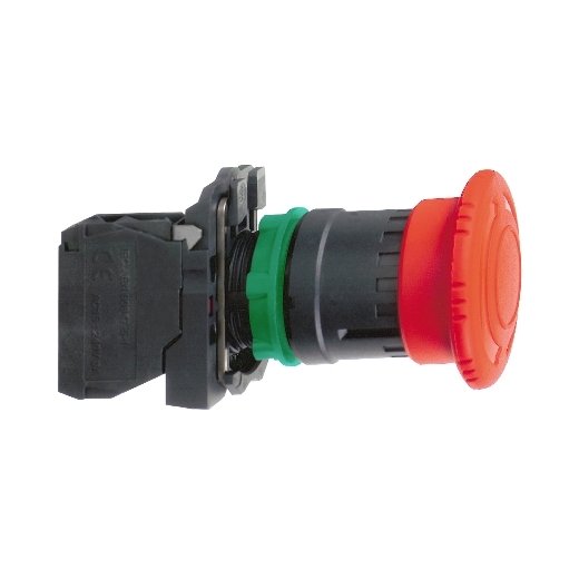 XB5AS542 – Schneider Electric Complete emergency switching off push button, Harmony XB5, red Ø 40 pushbutton Ø22 mm latching… — SCHNEIDER