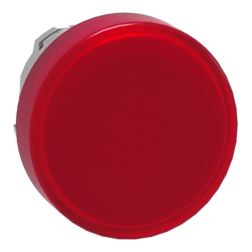 ZB4BV043 – Schneider Electric red pilot light head Ø22 with plain lens for integral LED — SCHNEIDER